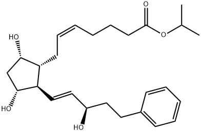 15(R)-17-PHENYL TRINOR PROSTAGLANDIN F2ALPHA ISOPROPYL ESTER Structure