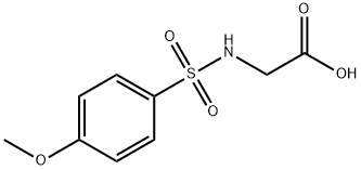 {[(4-METHOXYPHENYL)SULFONYL]AMINO}ACETIC ACID Structure