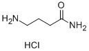 4-AMINOBUTYRAMIDE, HYDROCHLORIDE Struktur