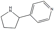 Pyridine, 4-(2-pyrrolidinyl)-, (-)- (9CI) Structure