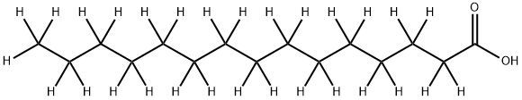 ペンタデカン酸-D29 化学構造式