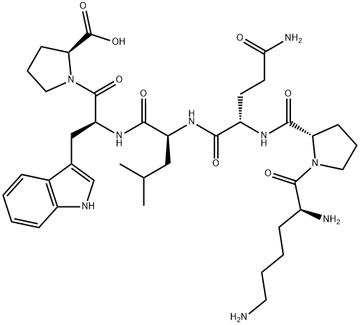 C-REACTIVE PROTEIN (201-206) 化学構造式
