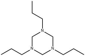 ヘキサヒドロ-1,3,5-トリプロピル-1,3,5-トリアジン 化学構造式