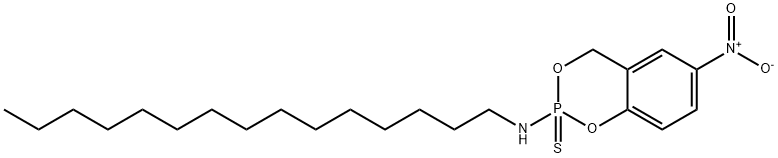 6-Nitro-N-pentadecyl-4H-1,3,2-benzodioxaphosphorin-2-amine 2-sulfide Structure