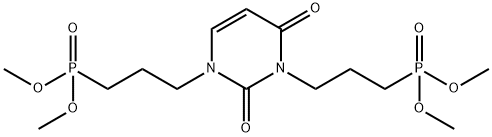 1,3-Di(3-dimethoxyphosphorylpropyl)uracil Structure