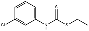 m-Chlorophenyldithiocarbamic acid ethyl ester Structure