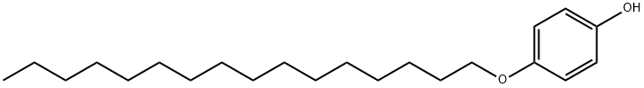 4-十六烷氧基苯酚, 13037-88-2, 结构式