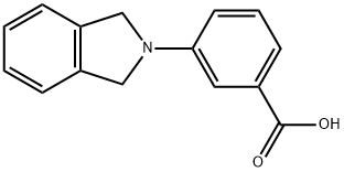 3-(1,3-ジヒドロ-2H-イソインドール-2-イル)安息香酸 化学構造式