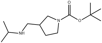 tert-butyl 3-((isopropylamino)methyl)pyrrolidine-1-carboxylate Struktur