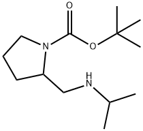 tert-butyl 2-((isopropylamino)methyl)pyrrolidine-1-carboxylate Struktur