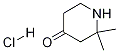 2,2-DIMETHYL-PIPERIDIN-4-ONE HYDROCHLORIDE Structure