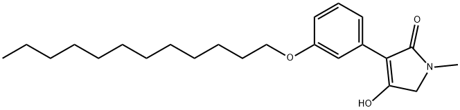 2H-Pyrrol-2-one, 1,5-dihydro-3-(3-(dodecyloxy)phenyl)-4-hydroxy-1-meth yl- Structure