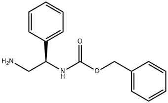 (R)-(2-氨基-1-苯基乙基)-甲酸苄酯 结构式