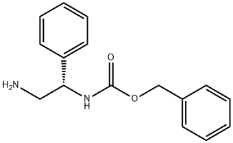 (S)-(2-Amino-1-phenyl-ethyl)-carbamic acid benzyl ester Structure