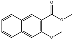 3-甲氧基-2-萘甲酸甲酯, 13041-60-6, 结构式
