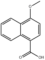 4-メトキシ-1-ナフトエ酸 化学構造式