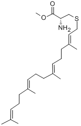 geranylgeranylcysteine methyl ester Structure