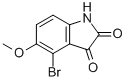 4-BROMO-5-METHOXYINDOLINE-2,3-DIONE Structure
