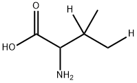 2-氨基-3-甲基丁酸-3,4-t2, 130421-56-6, 结构式