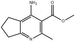 5H-Cyclopenta[b]pyridine-3-carboxylicacid,4-amino-6,7-dihydro-2-methyl-,methylester(9CI) Struktur