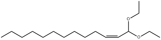 (Z)-2-トリデセナールジエチルアセタール 化学構造式