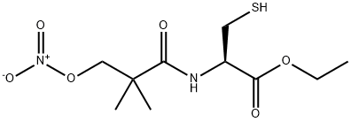 N-(3-nitratopivaloyl)cysteine ethyl ester Structure