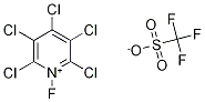 N-Fluoro-2,3,4,5,6-pentachloropyridinium triflate Struktur