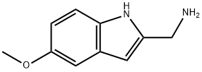 [(5-甲氧基-1H-吲哚-2-基)甲基]胺, 130445-55-5, 结构式