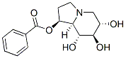 1,6,7,8-Indolizinetetrol, octahydro-, 1-benzoate, 1S-(1.alpha.,6.beta.,7.alpha.,8.beta.,8a.beta.)- Structure