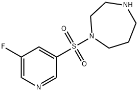 1-(5-fluoropyridin-3-ylsulfonyl)-1,4-diazepane Structure