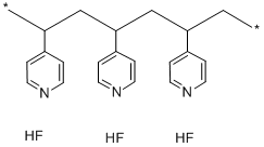 聚[4-乙烯基吡啶聚(氟化氢)] 结构式
