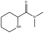 N,N-二甲基-2-哌啶甲酰胺, 130497-29-9, 结构式