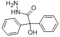 α,α-ジフェニル-α-ヒドロキシアセトヒドラジド 化学構造式