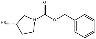 (S)-3-Mercapto-pyrrolidine-1-carboxylic acid benzyl ester Struktur