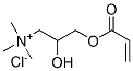 [2-hydroxy-3-[(1-oxoallyl)oxy]propyl]trimethylammonium chloride Struktur