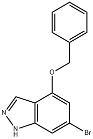 1H-Indazole, 6-broMo-4-(phenylMethoxy)- Structure