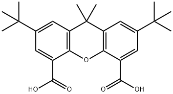 2,7-DI-TERT-BUTYL-9,9-DIMETHYL-4,5-XANTHENEDICARBOXYLIC ACID Structure