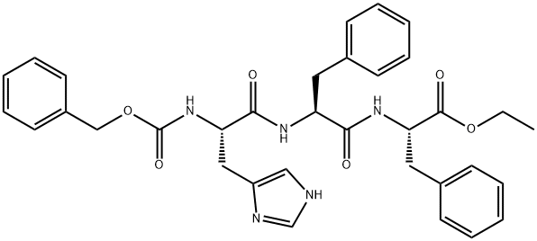 Z-HIS-PHE-PHE-OET, 13053-61-7, 结构式