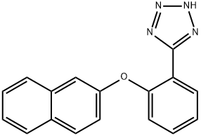 5-[2-(2-ナフチルオキシ)フェニル]-2H-テトラゾール 化学構造式