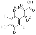 L-4-ヒドロキシフェニル-D4-アラニン-2,3,3-D3 化学構造式