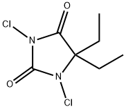 1,3-Dichloro-5,5-diethylhydantoin 结构式