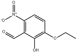 Benzaldehyde, 3-ethoxy-2-hydroxy-6-nitro- (9CI) 化学構造式