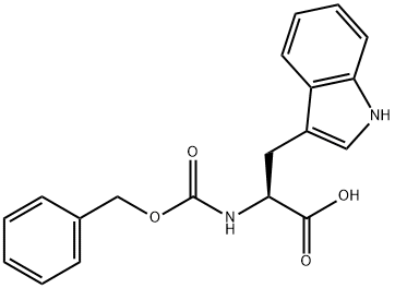 苯甲氧羰基-DL-色氨酸, 13058-16-7, 结构式