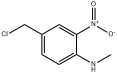 4-(クロロメチル)-N-メチル-2-ニトロアニリン 化学構造式