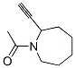 1H-Azepine, 1-acetyl-2-ethynylhexahydro- (9CI) Structure