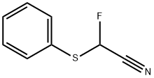 フルオロ(フェニルチオ)アセトニトリル 化学構造式