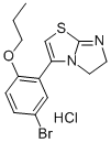 Imidazo(2,1-b)thiazole, 5,6-dihydro-3-(5-bromo-2-propoxyphenyl)-, mono hydrochloride Struktur