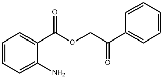 2-アミノベンゼンカルボン酸2-オキソ-2-フェニルエチル 化学構造式
