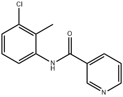 N-(3-chloro-2-methylphenyl)nicotinamide Struktur