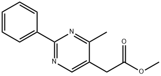 (4-Methyl-2-phenylpyriMidin-5-yl)-acetic acid Methyl ester Structure